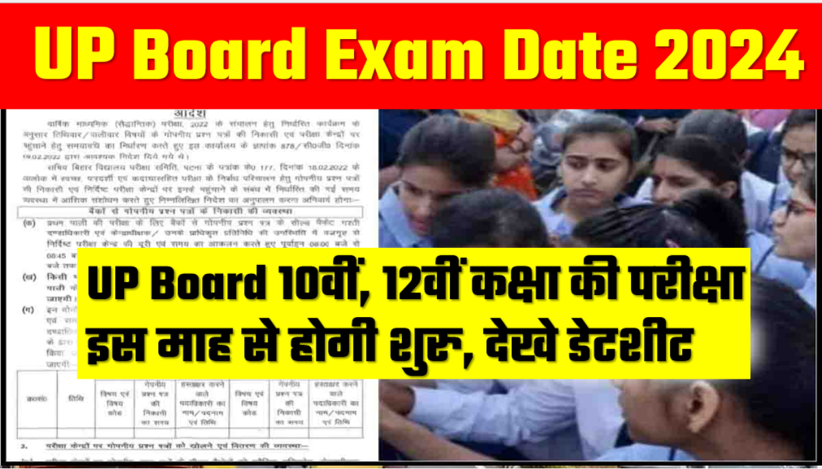 UP Board Exam Date 2024